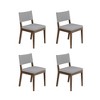 Nathan James Set of 4 Linus Dining Chair Light Gray - 2 of 4