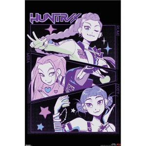 Trends International Netflix K-Pop Demon Hunters (2025) - Huntrix Illustration Wall Poster - 1 of 4