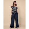 Women's Smocked Waist Wide Leg Pant | Motherhood Maternity - 4 of 4