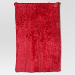 Fuzzy Throw Blanket Red - Threshold