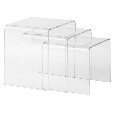 Janice Nesting Tables Clear - Edgemod 