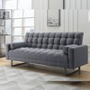 84" Limosa Sofa Gray - Acme Furniture: Linen Upholstery, Wood Frame, Includes 1 Pillow - 2 of 4