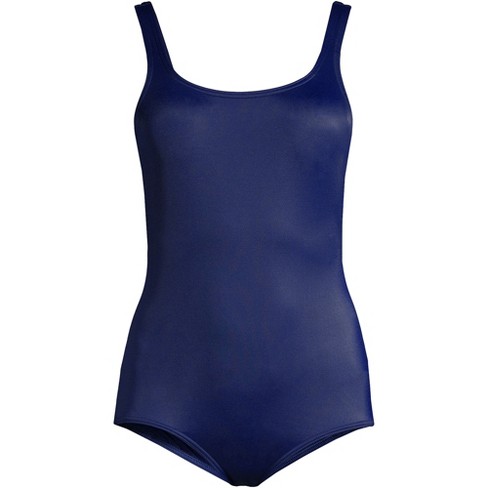 Lands' End Women's Mastectomy Chlorine Resistant Tugless One Piece ...