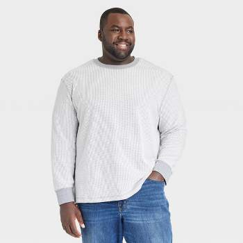 Men's Big & Tall Textured Long Sleeve T-Shirt - Goodfellow & Co™