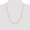 Black Bow Jewelry 1.3mm 10k Yellow Gold Singapore Chain Necklace - 2 of 4