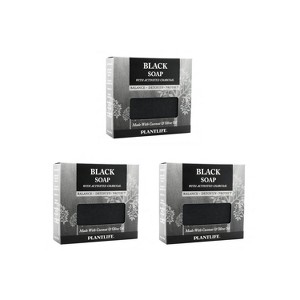 Plantlife Black Bar Soap – Moisturizing, Soothing, Handcrafted, Plant-Based – Made in California, 4.5oz - 1 of 4