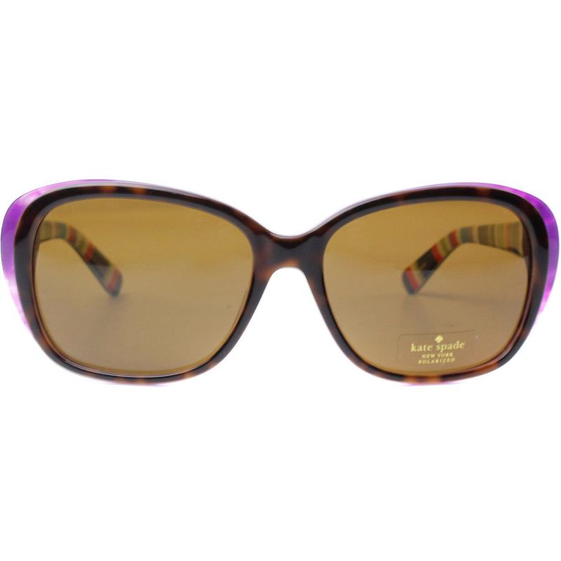Kate Spade  X72P Womens Rectangle Polarized Sunglasses Tortoise 54mm, 2 of 4