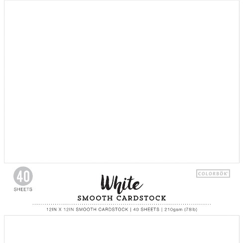 Colorbok 78lb Smooth Cardstock 8.5X11 50 Pkg Craft