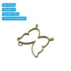 Unique Bargains Alloy Necklace Resin Casting Butterfly Shaped Pendant Frames 1.4" 10 Pcs - 4 of 4