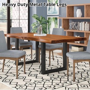 Metal Table Legs Heavy Duty Furniture Legs Square Tube Desk Legs Dining Table Legs Office Tables Computer Desk Legs DIY Bench Legs Set of 2 - 1 of 4