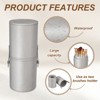 Unique Bargains PU Leather Dustproof Pencil Toothbrush Cosmetic Brush Holder - 3 of 4