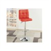 RISOKEYS Red Faux Leather Bar Stool - Set of 2 Counter Height Chairs with Adjustable Height for Kitchen Island - 4 of 4