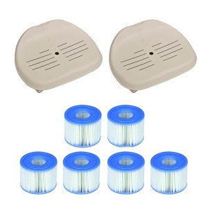 Intex Pure Spa Hot Tub Seat Accessory (Pair) + PureSpa Type S1 Filters (6 Count) - 1 of 4