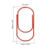 Unique Bargains Large Metal Prevent Tearing Pages Home Office Paper Clip 20 Pcs - 2 of 4