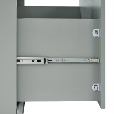 Gray 3-Piece Hall Tree Entryway Set with Storage