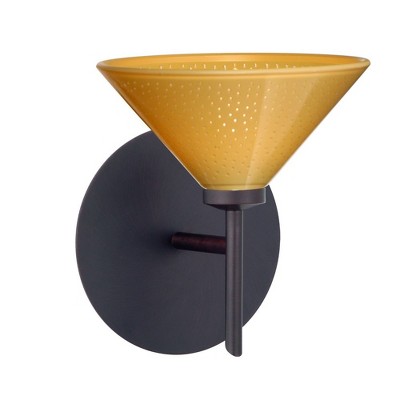 Besa Lighting Kona 1 - Light Wall Light in  Bronze