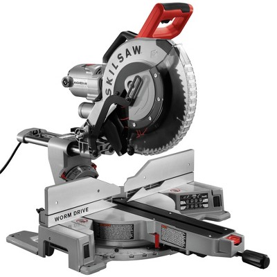 SKILSAW SPT88-01 15 Amp Dual Bevel 12 in. Corded Worm Drive Sliding Miter Saw