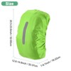 Unique Bargains Waterproof Backpack Rain Cover with a Vertical Reflective Strap for Hiking/Biking 1 Pc - 3 of 4