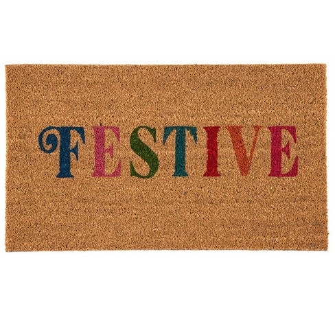 Shiraleah "Festive" Holiday Doormat - image 1 of 4