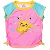 Pokemon Pikachu Big Girls Rash Guard and Bottom Pink 10-12 - 3 of 4