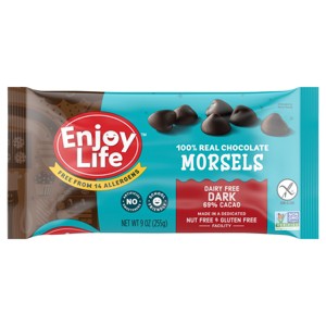 Enjoy Life Dark Chocolate Dairy Free Vegan Baking Morsels - 9oz - 1 of 4