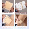 MEDca Silicone Foam Dressing w/ Adhesive Border 3"x3" Pack of 10, Waterproof Highly Absorbent Bandages for Wounds, Bed Sores & Ulcers - 2 of 4