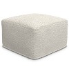 NicBex Square Pouf Foot Stools Ottoman, Multi-functional Ottoman Foot Rest with Boucle Fabric for Bedroom, Living Room, White - 2 of 4