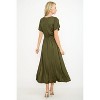 WEST K Women's Georgia Knee-length Faxu Wrap Knit Dress - 4 of 4