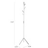 happimess Jackson 70.8" Modern 4-Hook Metal Coat Rack - 3 of 4