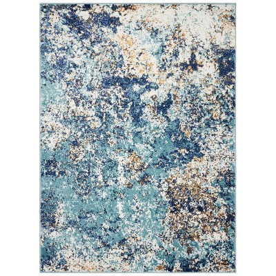 Luxe Weavers Marble Swirl Abstract Area Rug, Blue 4x5 : Target