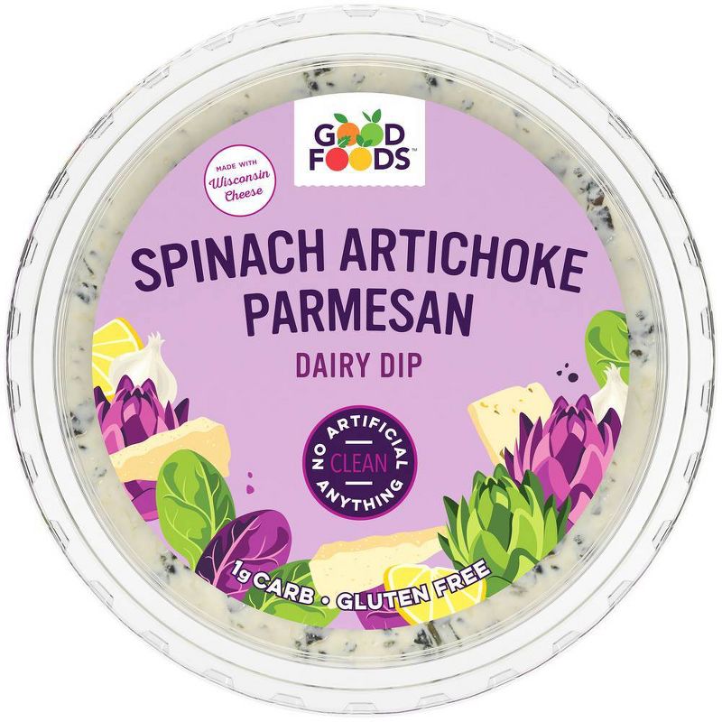 Good Foods Spinach Artichoke Parmesan Dairy Dip - 8oz, 1 of 11
