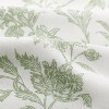 LunaLulinlk Sage Green Shower Curtain Cotton Floral Cottagecore Shower Curtain - 2 of 4