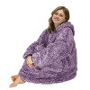 Catalonia Women's Blanket Hoodie Sweatshirt, Cozy Comfortable Fluffy Soft Fleece Lounging Pullover, Warm Fleece Hooded with Pockets Gift for Adult - 4 of 4