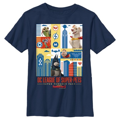 Boy's DC League of Super-Pets Super Powered Pack Panels T-Shirt - image 1 of 4