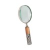 Sagebrook Home 4" Decorative Magnifying Glass - Contemporary Marble Brown and Gray Rustic Ornate Magnifying Glass Decor For Home or Office Table - 2 of 4