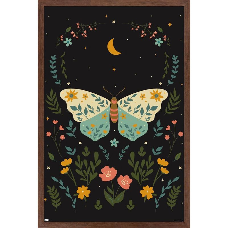 Trends International Cozy Joy - Boho Butterfly Framed Wall Poster Prints, 1 of 7