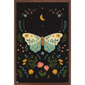 Trends International Cozy Joy - Boho Butterfly Framed Wall Poster Prints