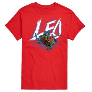 Men's - Teenage Mutant Ninja Turtles Mutant Mayhem - Sketch Leo Short Sleeve Graphic T-Shirt - 1 of 4