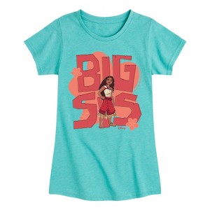 Girls' - Moana - Big Sis Fitted Short Sleeve Graphic T-Shirt - 1 of 4