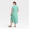 Women's Gauze Button-Front Maxi Shirtdress - Universal Thread™ - 2 of 3