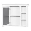 NicBex 35" Medicine Cabinet with Mirror Door,Bathroom Wall Cabinet with 6 Open Shelves,Storage Cabinet with Mirror,Wall Mounted Bathroom Cabinet - 2 of 4