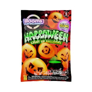 iLLoom Balloon 5ct Latex Pumpkin Orange - 1 of 4