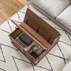 31.5" Particleboard & MDF Flip Top Coffee Table with Hidden Storage and Farmhouse Design - 2 of 4