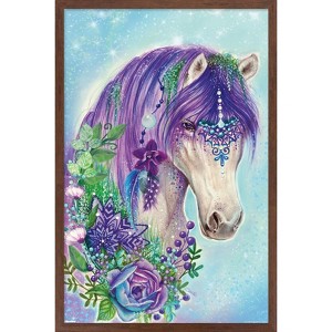Trends International Sheena Pike - Gypsy Violet Horse Framed Wall Poster Prints - 1 of 4