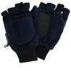 CTM Kids' and Teens' Fleece Convertible Fingerless Winter Mitten / Gloves - 3 of 4