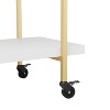 Martha Stewart Liam 2-Tier Office Storage and Printer Cart with Metal Frame - 4 of 4