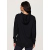 RBX Active Women's Ultra Lightweight French Terry V-Neck Hoodie Tunic Sweatshirt with Pocket - 2 of 4
