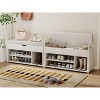 Bella Depot 39"Shoe Storage Bench with Cushion, Entryway Bench with Lift Top Storage Box - 4 of 4