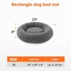 JOEJOY Round Dog Bed with Anti-Slip Bottom & Removable Cover,Rabbit Fur and Teddy Fabric with Drawstrings - 2 of 4