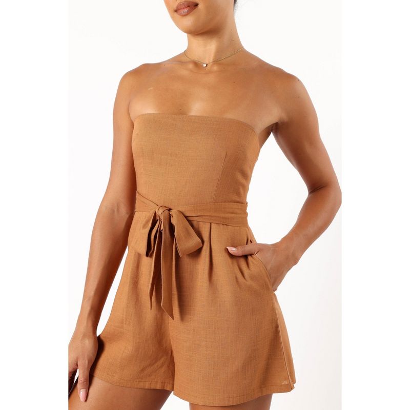 Petal and Pup Womens Christie Strapless Romper, 2 of 7